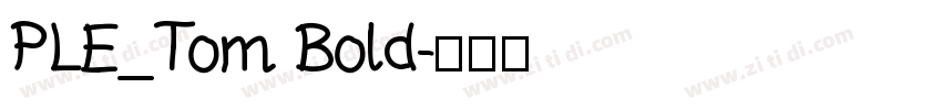 PLE_Tom Bold字体转换